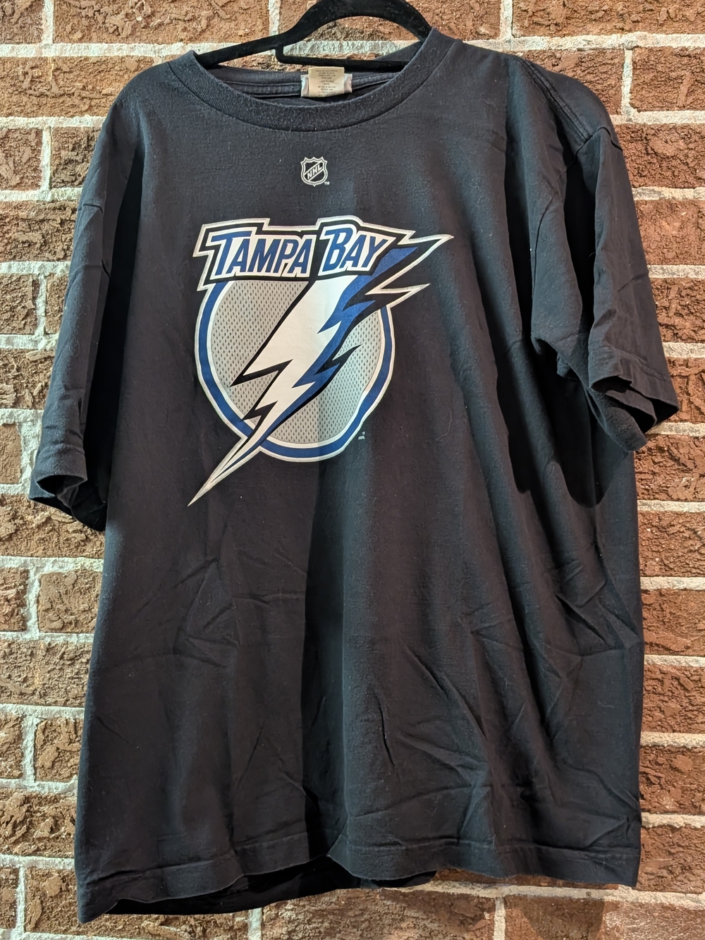 Tampa Bay Lightning Men's Black NHL Logo T-Shirt